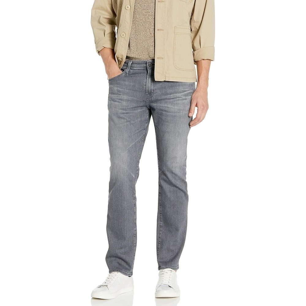 AG‎ Adriano Goldschmied The Graduate Jeans Men's 38 x 34 Gray Tailored Leg Denim